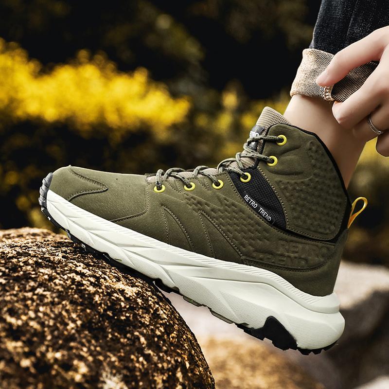 High Top Chunky Sneaker Plus Size 45 Men Women Winter Plush Snow Boots Fashion Casual Cow Suede Height Increased Platform Shoes