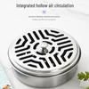 Elevated Fireproof Mosquito Coil Tray with Handle and Lid