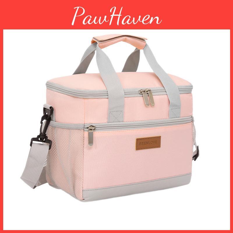 Outdoor Thermal Lunch Bag With Leakproof And Insulating Capabilities For Picnics And Travel