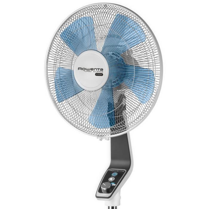 Ventilateur sur pied - ROWENTA VU5640F2 - 70 W - Oscillant, 5 pales, 4 vitesses, Turbo Silence, fonction Turbo Boost