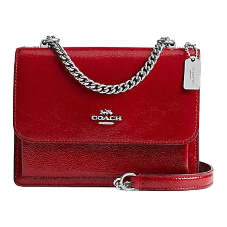 

Coach Klare 18 Camellia Logo Buckle Closure Leather Crossbody Bag Small Women bags Red CW205-SVRD Basic Set (Bag+Dust Bag)