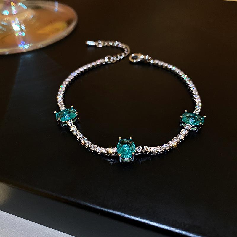 Cross-Border Zircon Square Adjustable Bracelet: Versatile, Sweet, Luxury Jewelry Design