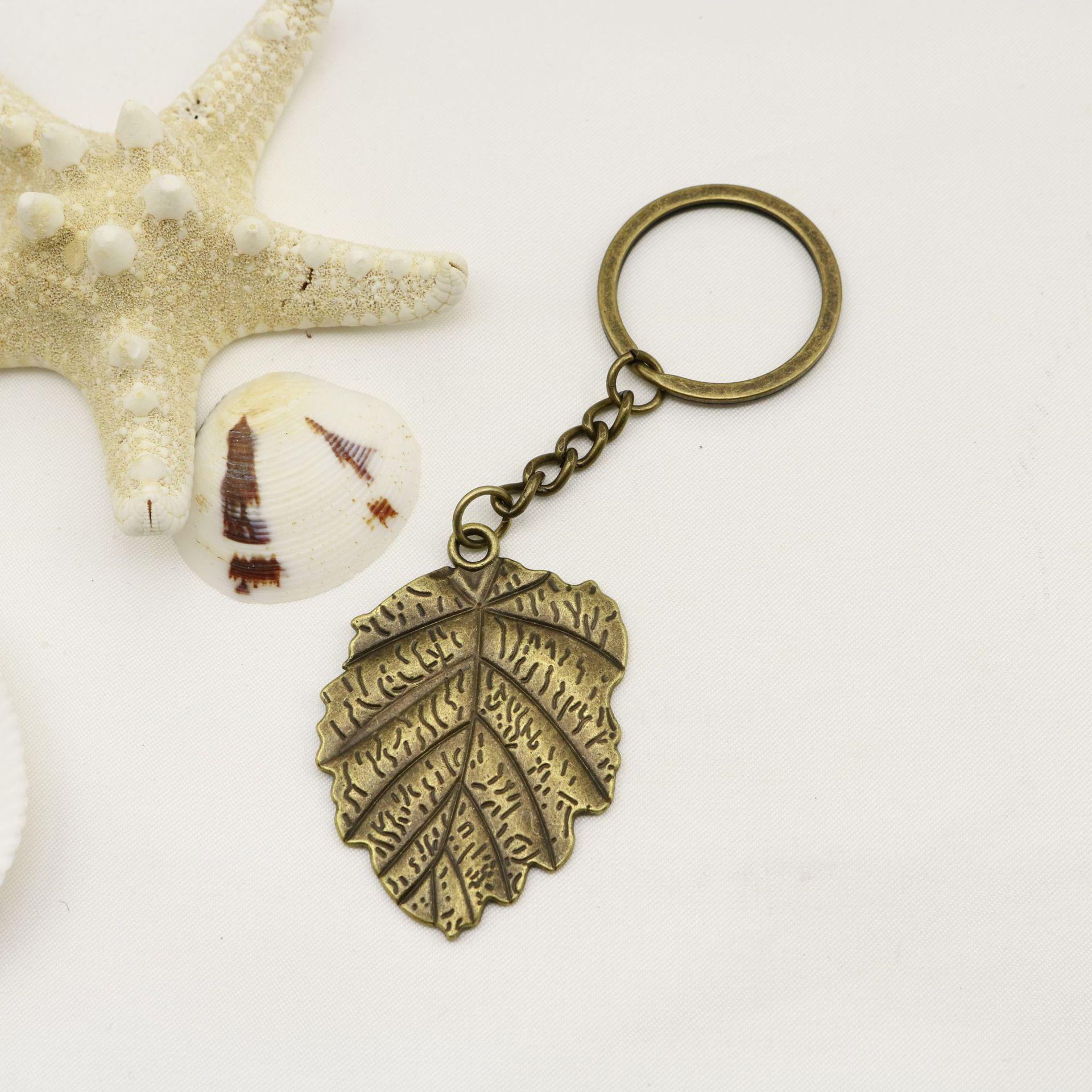 HEEIN Temu Simple Leaf Keychain Pendant