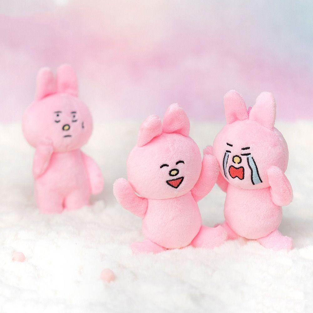 Soft Rabbit Plush Doll Pendant PP Cotton Plush Bunny Keychain Birthday Parties