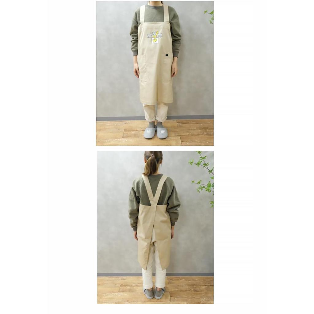 ANDY Twill Cloth Khaki Nursery Character Andy the Apron, [Kitchen Goods, Cooking, DIY, Cotton, Cute, Teacher, Kindergarten, Gift, Stylish, Mouse]