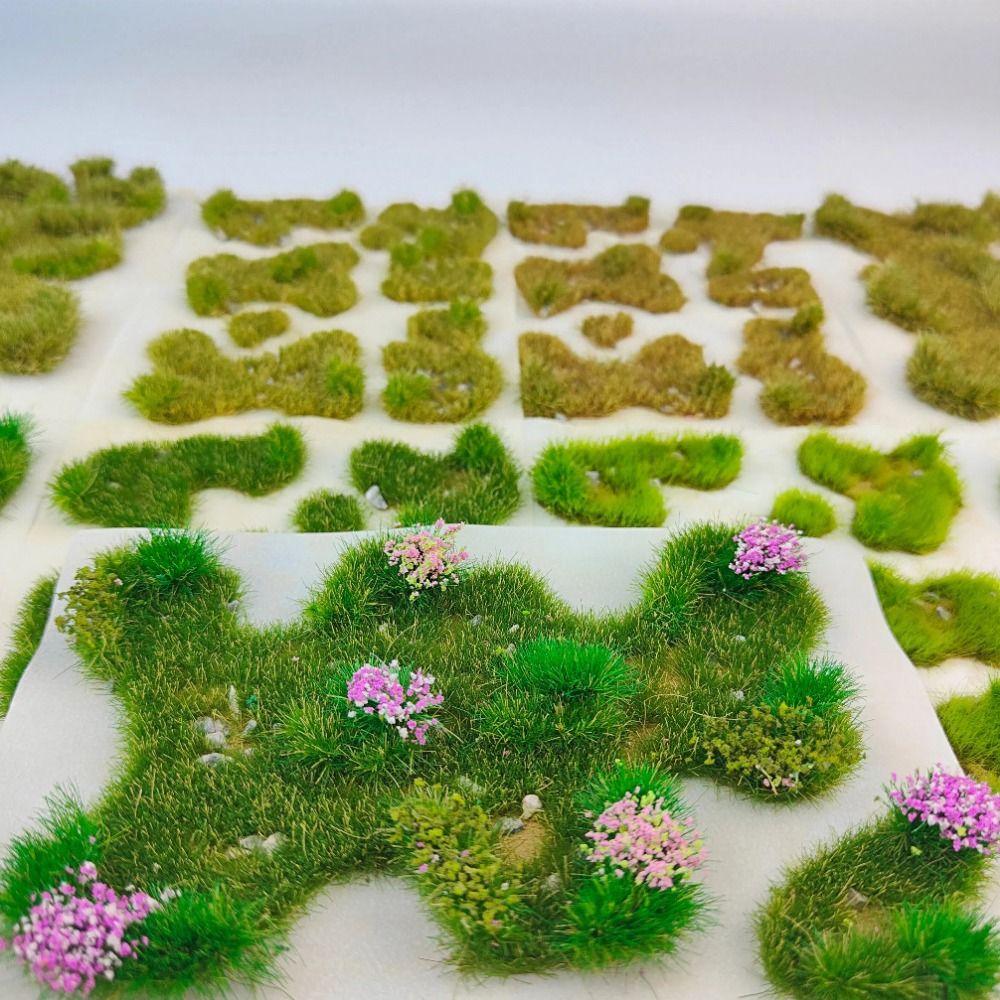 Multicolor Mini Grass Clusters Building Models Photo Props Artificial Grass Clusters DIY Accessories Sand Table Scenes Model