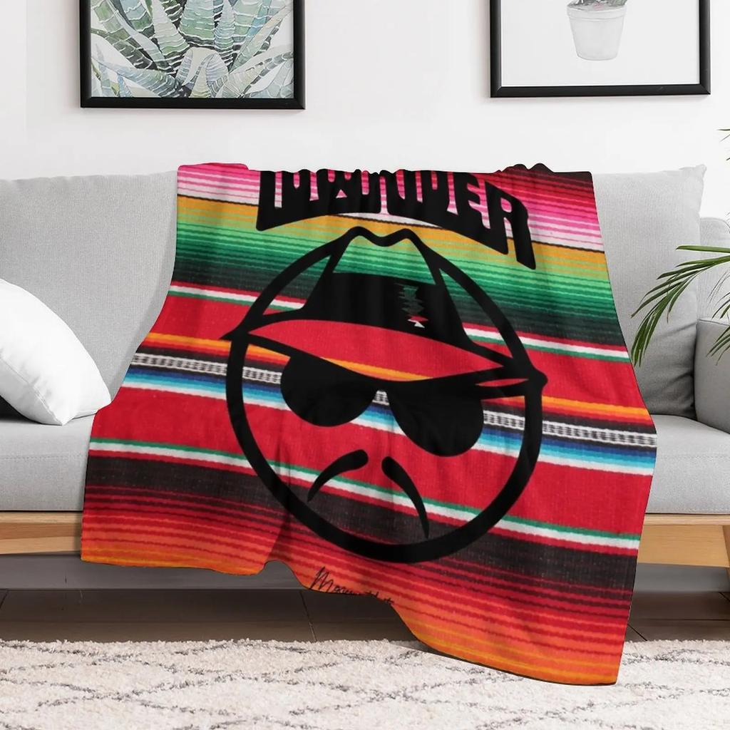 ORIGINAL MEXICIVIPTSHIRTS LOWRIDER SERAPE Throw Blanket Outdoor Soft Blanket for Picnic Beach Camping