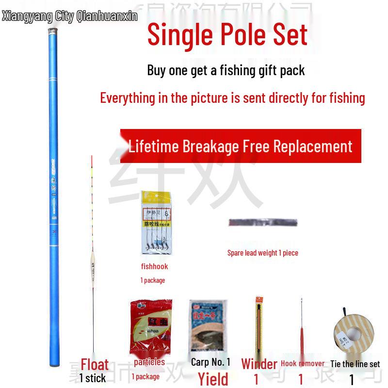 Komplett Nybörjarfiskespöset - Superhårt Handspö med Beten och Utrustning