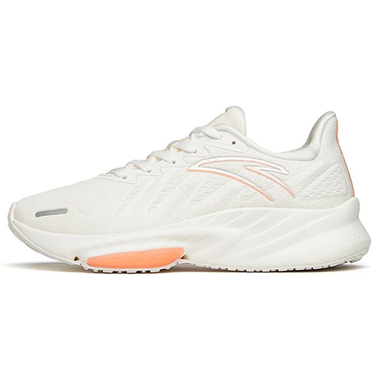 New Anta Rocket 3.0 Cushioning Breathable Wear Resistant Slip Resistant Low Top Running Shoes Women's Ivory White 122145587-3