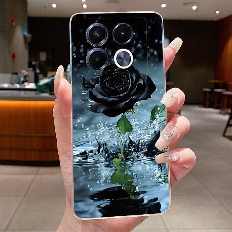 Unique Design Pattern Phone Case For Infinix Note 40 5G/X6851/X6852 Shockproof Soft Casing Soft TPU Transparent Back Cover