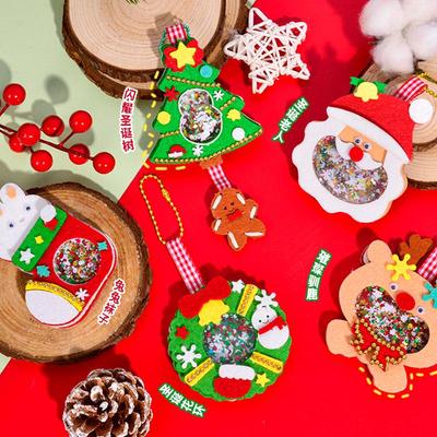 DIY Christmas Felt Shaker Kit: Handmade Pendant Toy for Children
