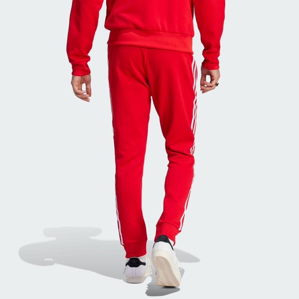 Adidas Adicolor Classics SST Track Pants Better Scarlet/White Men Streetwear IM4543