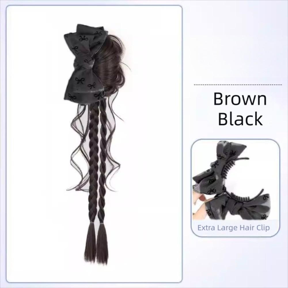 Synthetische Twist Boxzopf Haare Haarverlängerungen Blumen Dutt Kopf Frauen