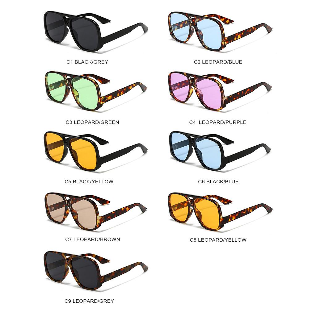 Retro Pilot Sunglasses UV400 Shade Men Women Driving Glasses Fashion Hip Pop Punk Style Eyeglasses Outdoor Sports Eyewear