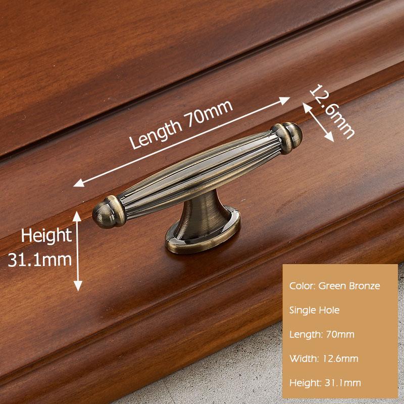 KAK European Style Solid Zinc Alloy Cabinet Handles Modern Vintage Drawer Knobs Cupboard Wardrobe Door Handles Furniture Handles
