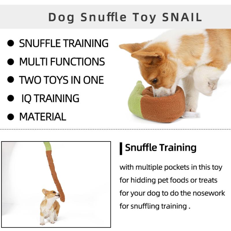 Buy Interactive Dog Puzzle Snails Toys Encourage Natural Foraging ...