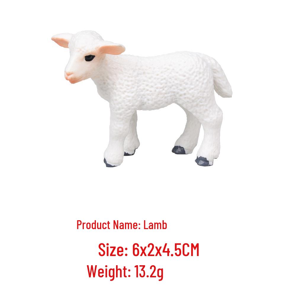 Farm Animal Figurine Set: Cow, Sheep, Chicken, Duck, Goose, Pig, Dog - Early Education Toy