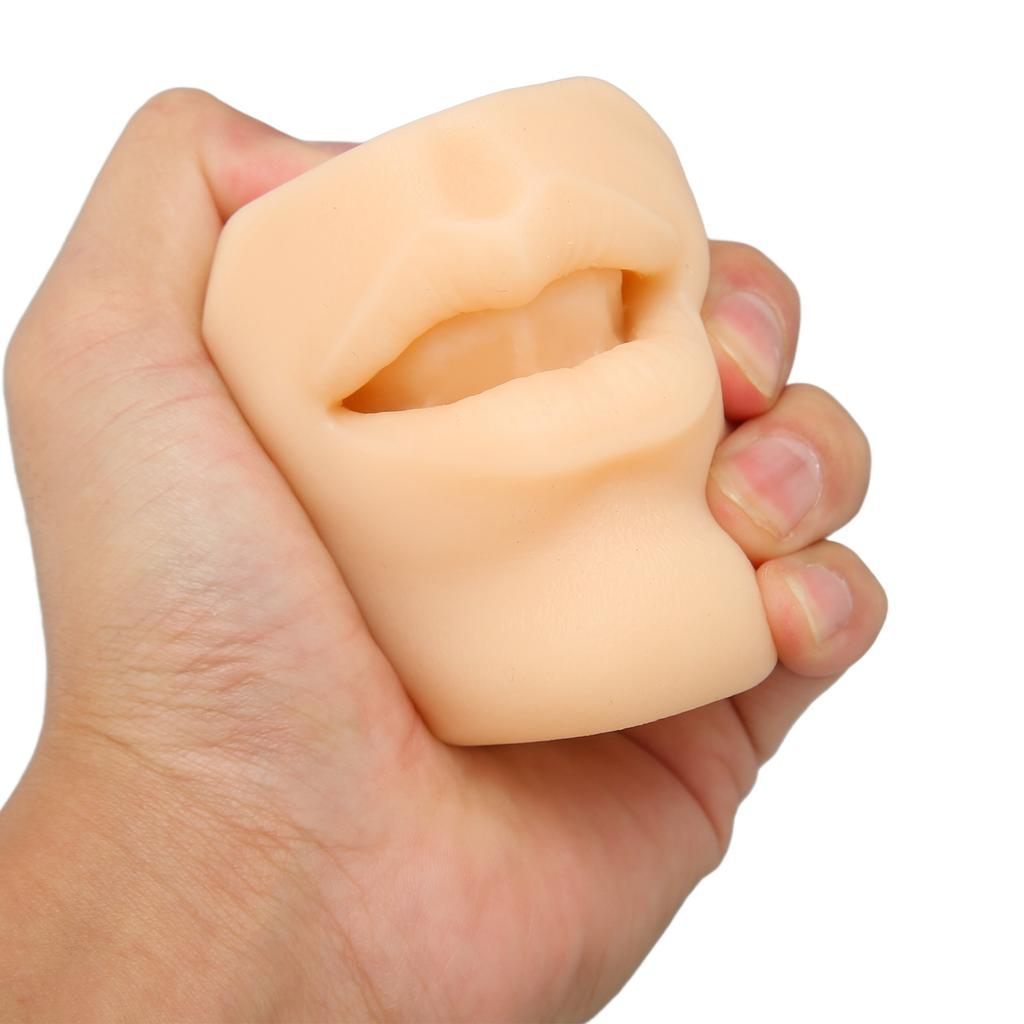 Human Mouth Model Soft Silicone High Simulation Lifelike Lips Model for Jewelry Display