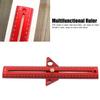 Woodworking T Track Ruler Multifunctional Aluminum Alloy Portable Wood Measuring Angle Ruler