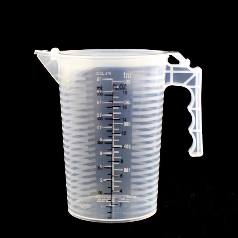 Baking Plastic Measuring Cups with Lids (500ml, 10-Pack)