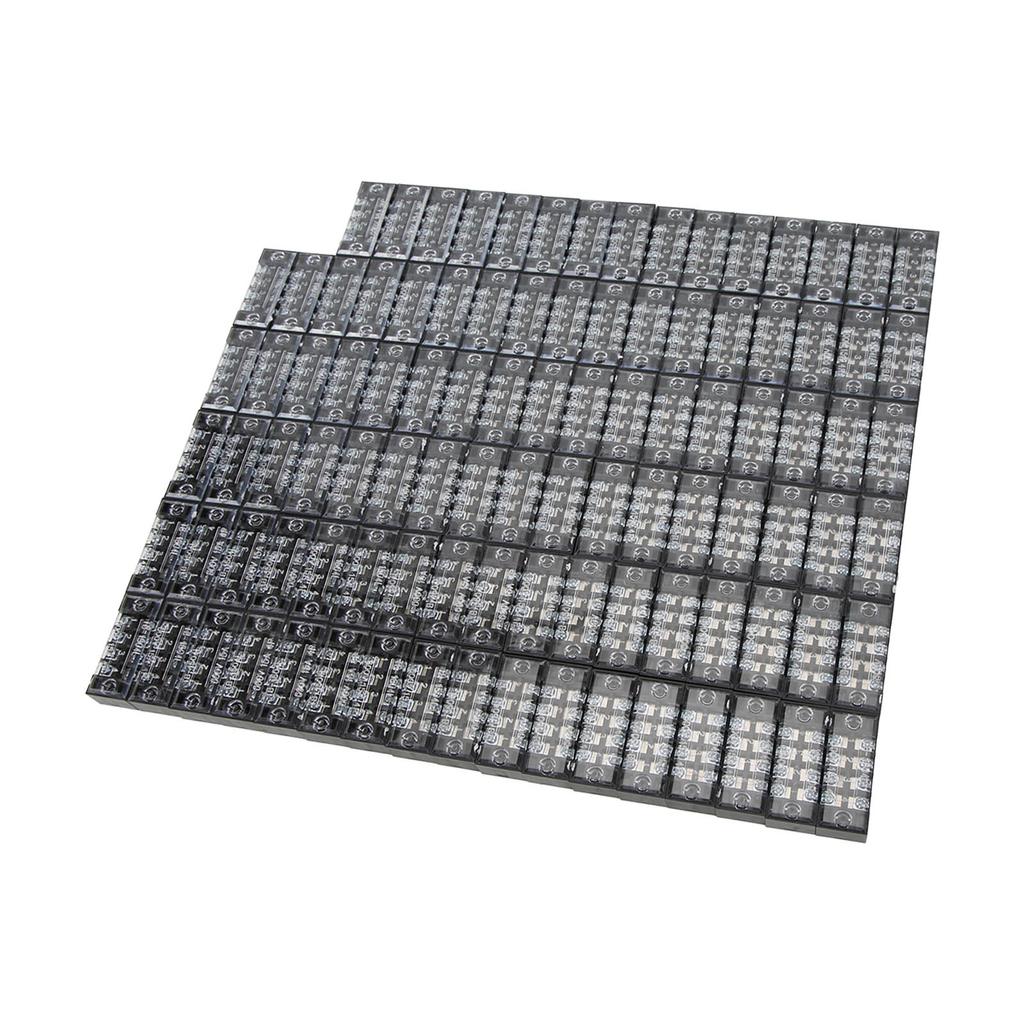 100Pcs 15A 600V TB‑1504L Terminal Block Copper Link Column 4 Sections Power Terminal Block