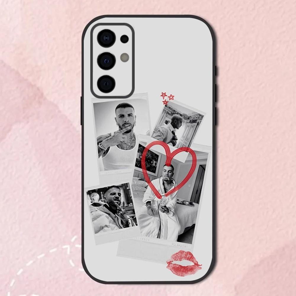 R-Rauw Alejandro Rapper Phone Case For Samsung S24,S21,S22,S23,S30,Ultra,S20,Plus,Fe,Lite,Note,10,9,5G Black Soft Shell