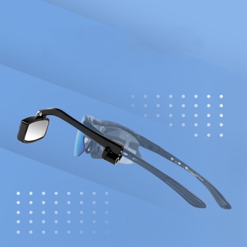 Bicycle Cycling Glasses Rearview Mirror Multi-angle Adjustable Mini Helmet Reflector Riding