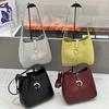 2025 Lazy Style All-match Simple Fashionable Shoulder Bag Handbag Women Commuting Bucket