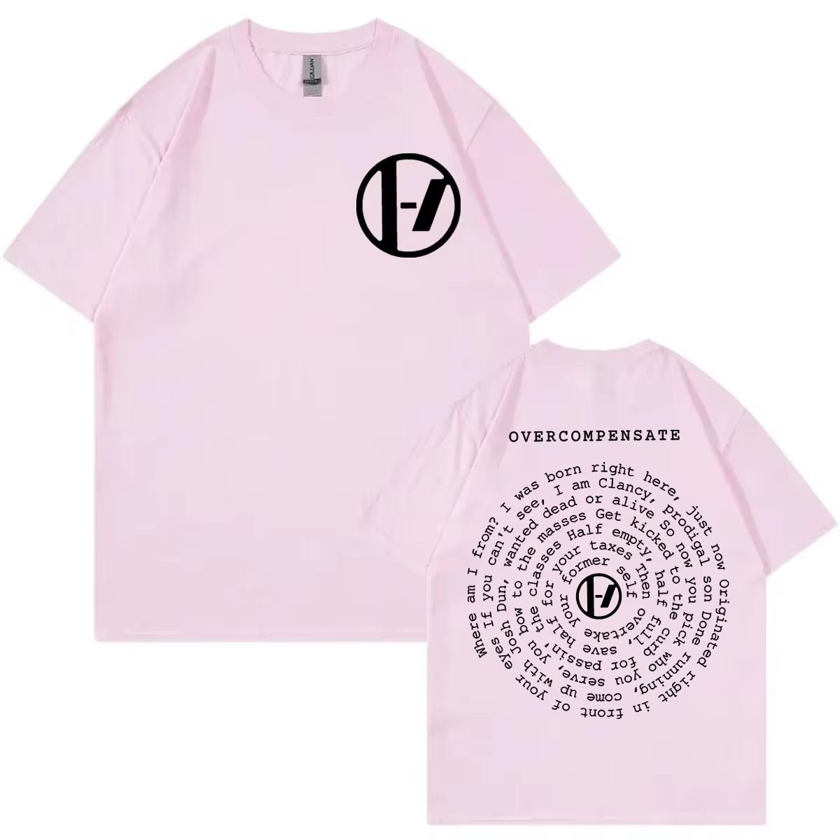 

Футболка з лірикою Twenty One Pilots Overcompensate The Clancy World Tour 2024 Футболки Чоловічі Жіночі Мода Рок Хіп-хоп Футболки M
