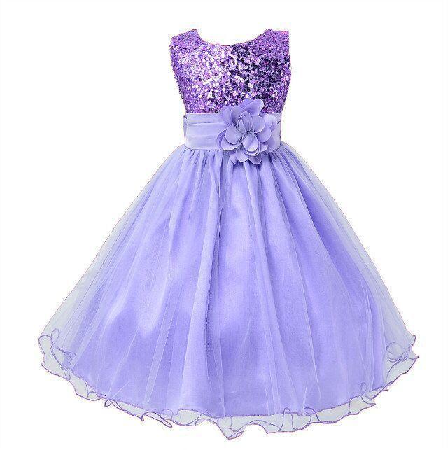 Baby Girl Dress Girl Clothing Flower Sequins Dress For Christmas Halloween Brithday Party Wedding Princess Dress Christmas