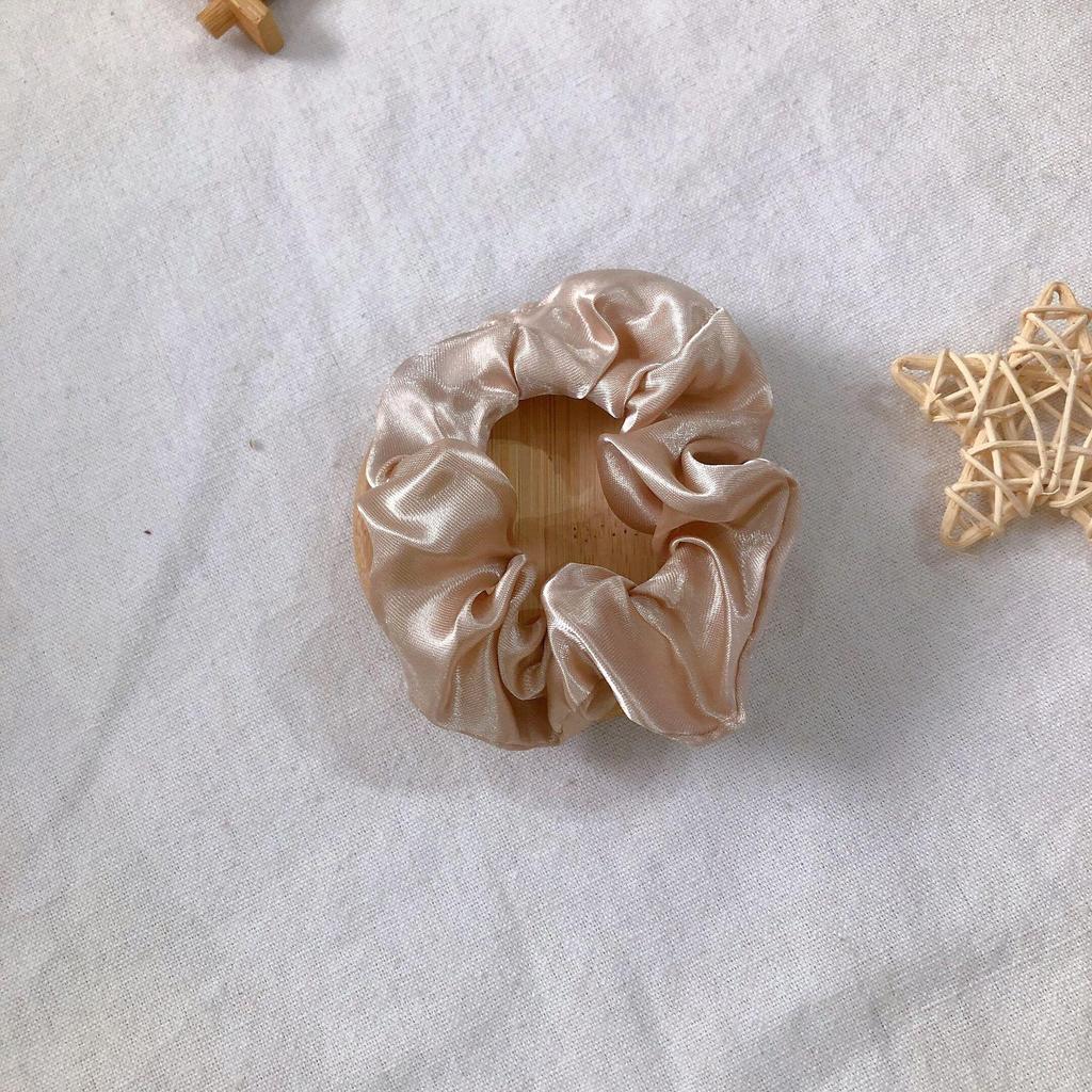 Satin Silk Hair Tie: High-End Women's Rubber Band for Elegant Buns