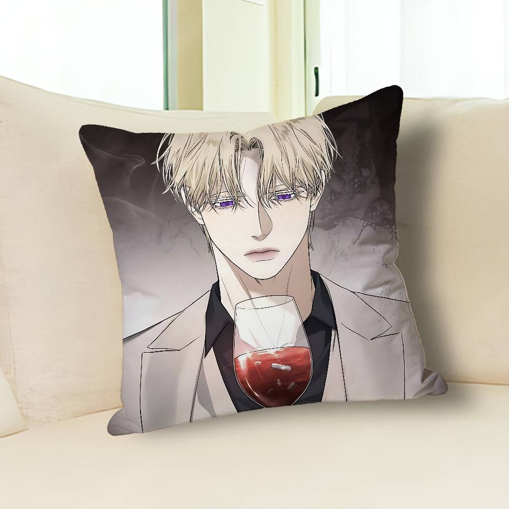 Webtoons Kiss Me If You Can Pillow Cases for Bedroom Living Room Sofa Home Decor Polyester Cushion Cover with Zipper