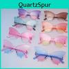 Trendy Butterfly Style Sunglasses Unisex Resin Lenses With Uv Protection For Outdoor Activities