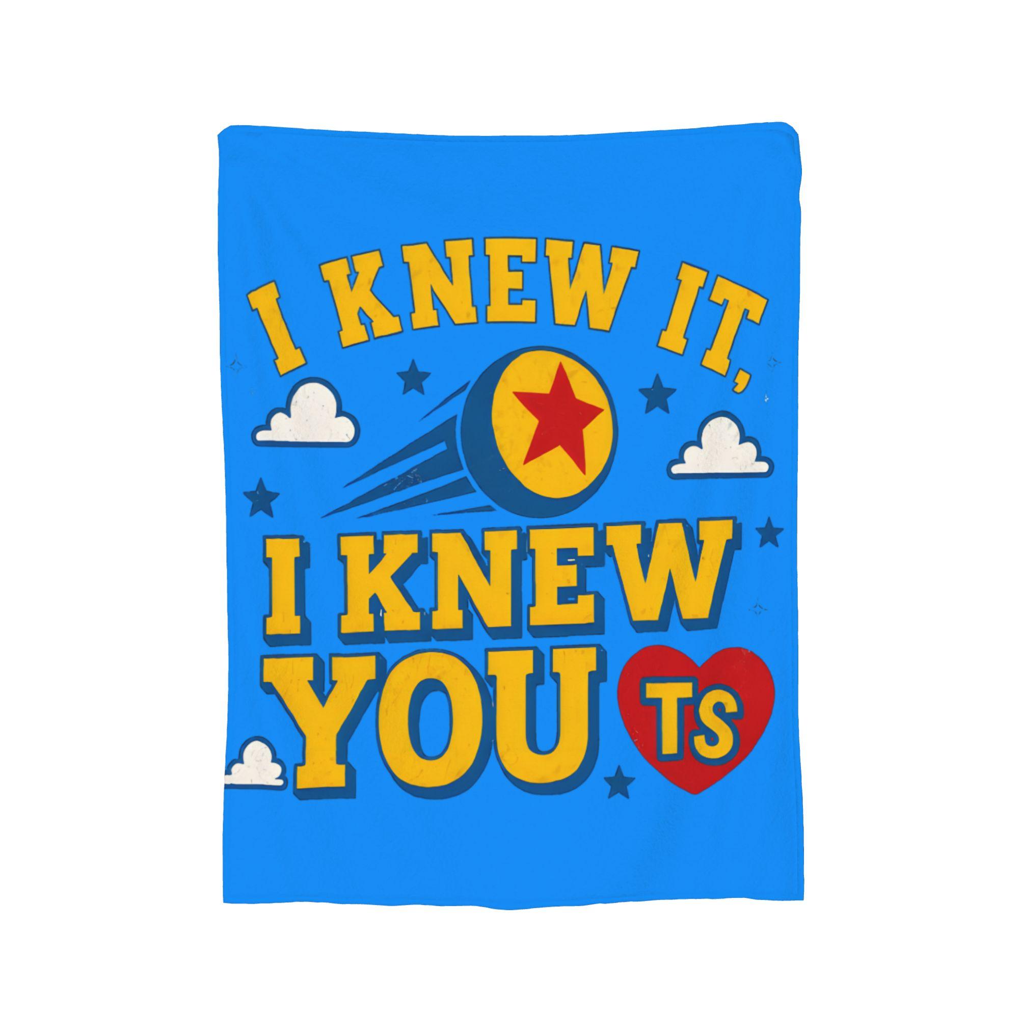 I Knew It I Knew You Western Bestie Style Blanket TS5 Plush Novelty Warm Throw Blanket for Bed Sofa Spring/Autumn, Size: 75*100cm, Weight: 230 GSM