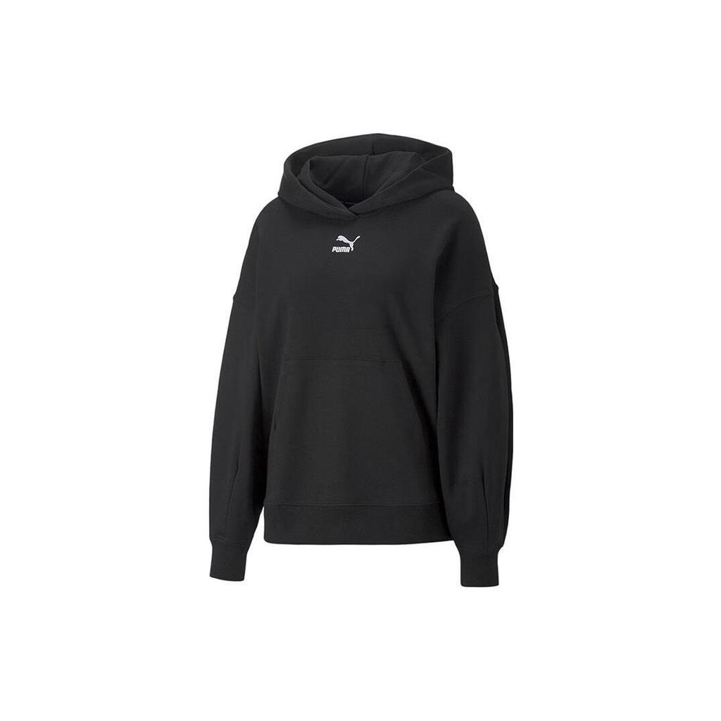 PUMA Sweatshirts Women's Black Hooded Moderate Regular 673576-01