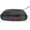 C5 Table Clock Digital Table Clock Controlled Radio Alarm with AM and FM Channels Radio LED Alarm Clock with Snooze Function LED