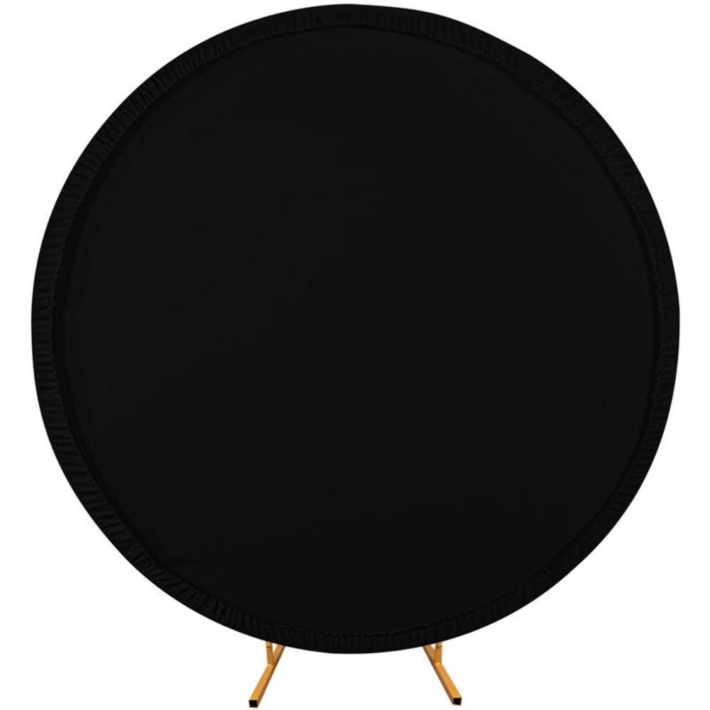 New Pure Color Round Backdrop Cover Elastic 4FT Circle Arch Stand Cover Polyester Stretchy Backdrops Wedding