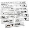 3D Car Rear Trunk Sticker Logo Letters Decals Badge for Cadillac XT4 XT5 XT6 XTS CT4 CT5 CT6 AWD ATS-L Auto Exterior Accessories