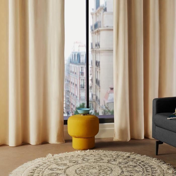 Curtain "Lilou" Ivory White 140x260cm - Atmosphera Interior Designer