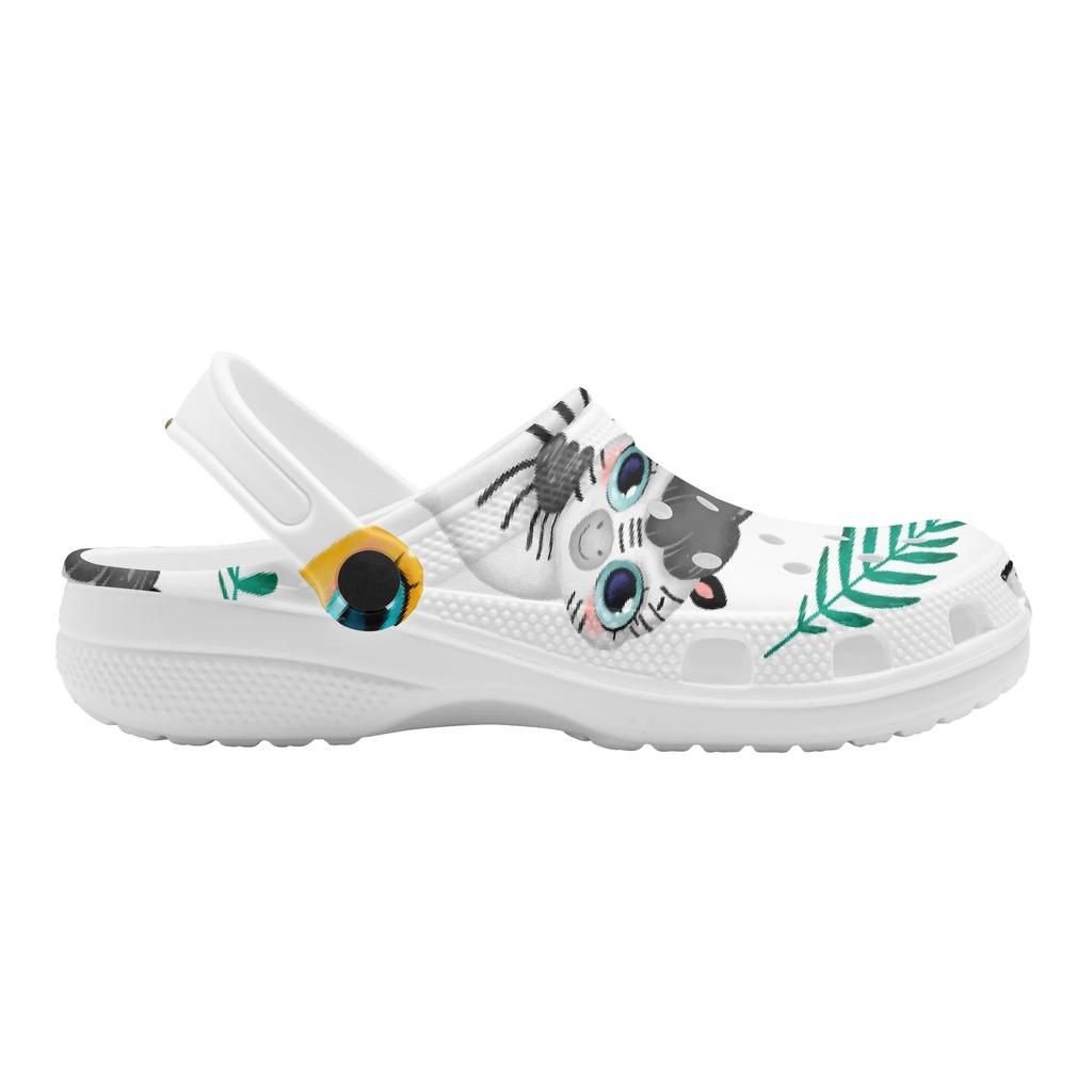 Adult Unisex Allover Printed EVA Clogs Breathable Lightweight Slip On Casual Shoes Soft Sole Summer Sandals Daily Walking