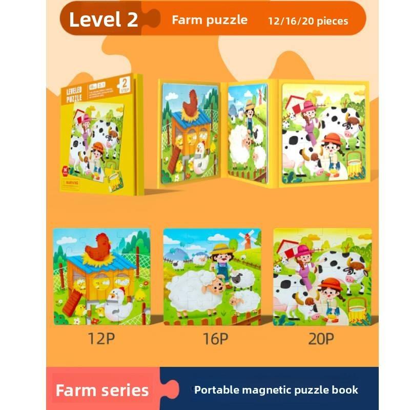 Wooden Animal Traffic Puzzle For Kids Educational Brain Teaser For Early Learners