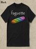 Men'S Fun Baguette Tee - T-Shirt with Baguette Design - Casual And Funny Shirt