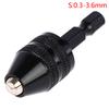1/4'' Hex Shank Keyless Drill Chuck Quick Change Adapter Converter Drill Adapter