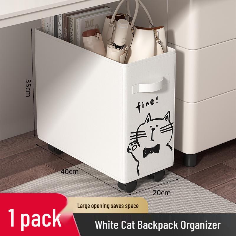 Mobile Under-Desk Office Storage Basket with Wheels