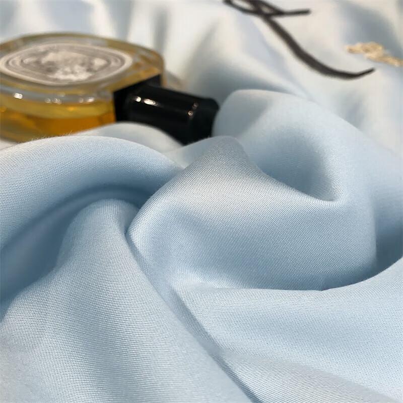 Belle Anna Water-Washed Silk Embroidered Cooling Summer Quilt