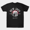 Men Black Print T-shirt New-Jack-City No-Cut Transfer Paper Print Cotton Tshirt