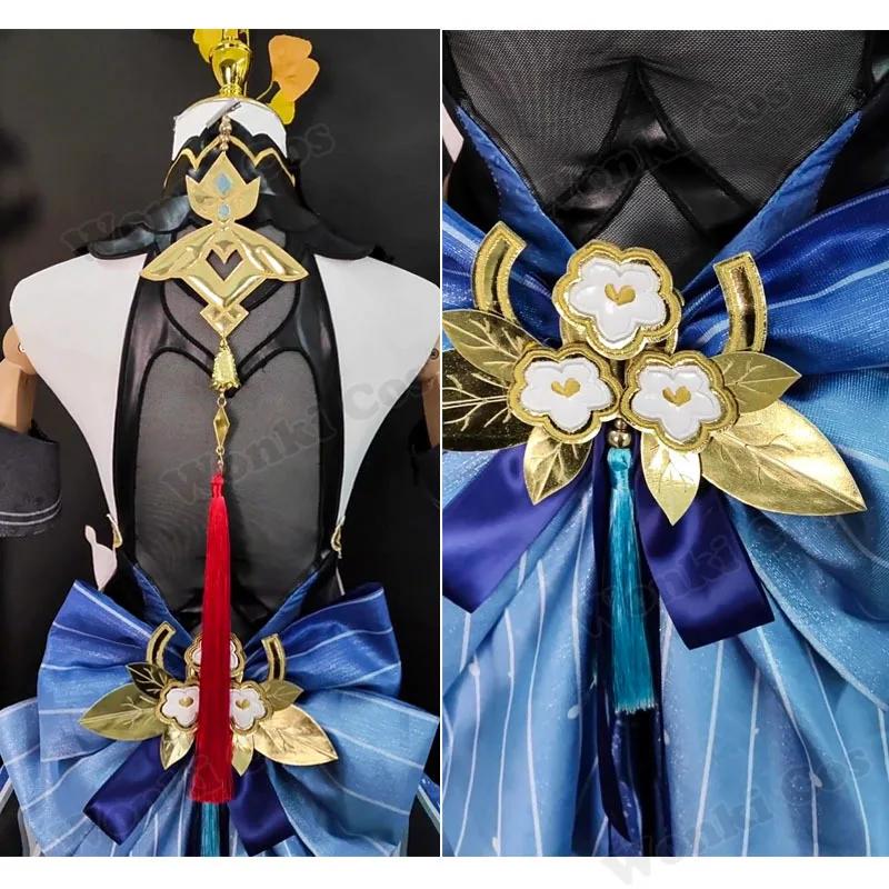 Ganyu Cosplay Costume Skin Dress Liyue Lantern Rite Skin Gan Yu Cosplay Game Costumes Outfits For Women