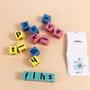 Game Letter Learning Alphabet Spelling Game Letter Spelling Block Puzzle Game English Words Card