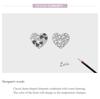WOSTU 925 Sterling Silver Warm Family Klasické kouzelné korálky ve tvaru srdce pro ženy jako dárek k festivalu