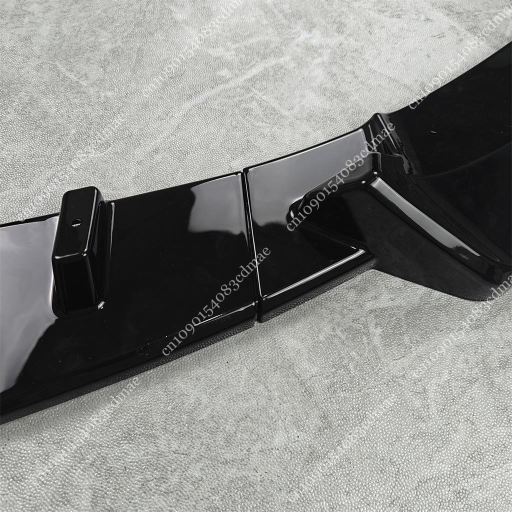 Maxton Style Front Splitter Bumper Lip For V.3 Mercedes-Benz E63 AMG Estate Sedan S213 W213 2017-2021 Gloss Black Car Spoiler